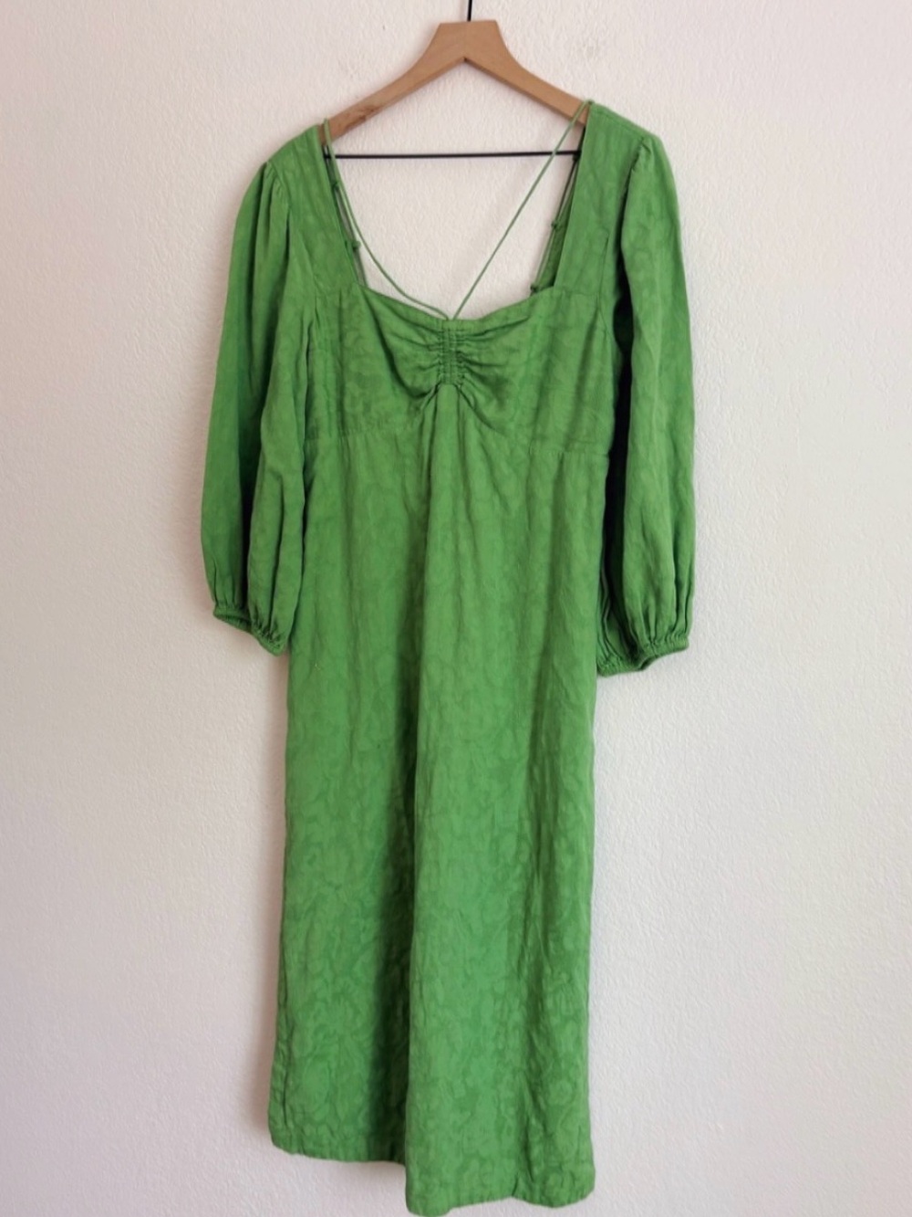 Anthropologie | Dresses | Anthropologie Maeve Green Midi Dress | Poshmark